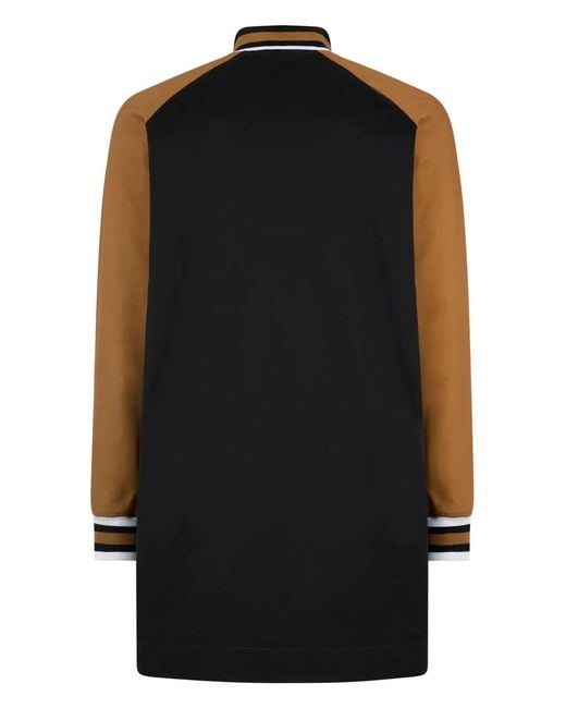 DSquared² Black Logo-Appliqué Varsity Coat for men