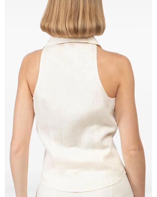 Hevron White Sloan Vest