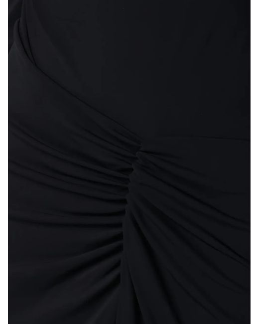 Jonathan Simkhai Black Ruched Midi Dress