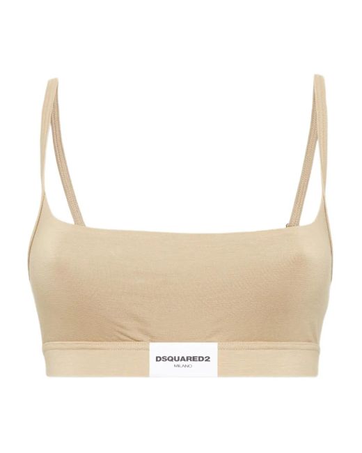 DSquared² Natural Bh Mit Logo-Patch