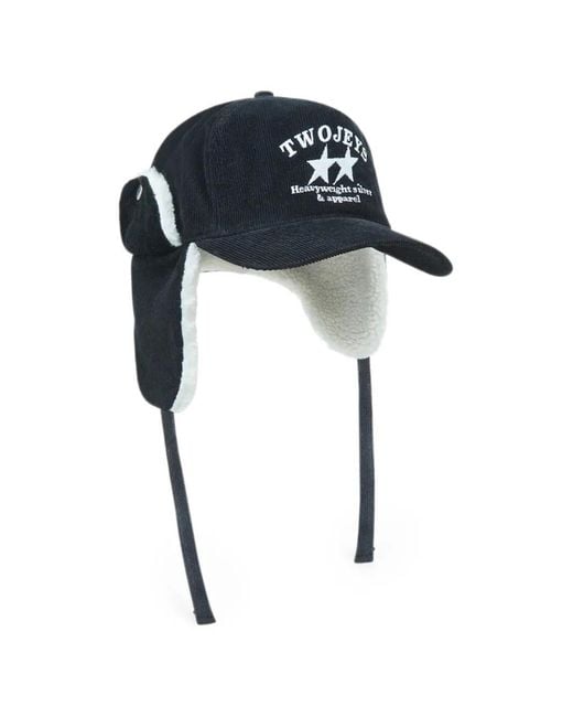 Twojeys Blue Star-Motif Hat