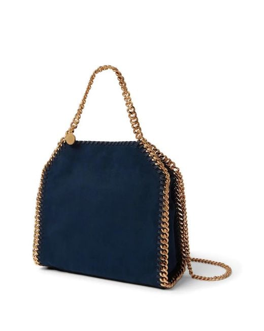Stella McCartney Blue Falabella Tote Bag With Chain Trim