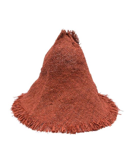 Marni Red Raffia Sun Hat