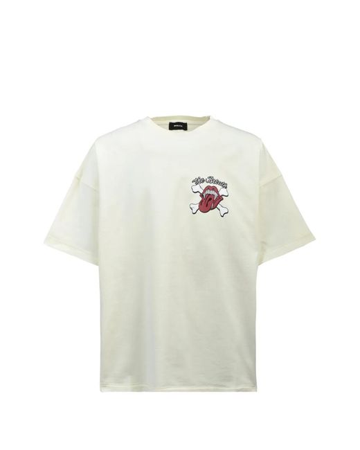 BREATH White Graphic-Print T-Shirt for men