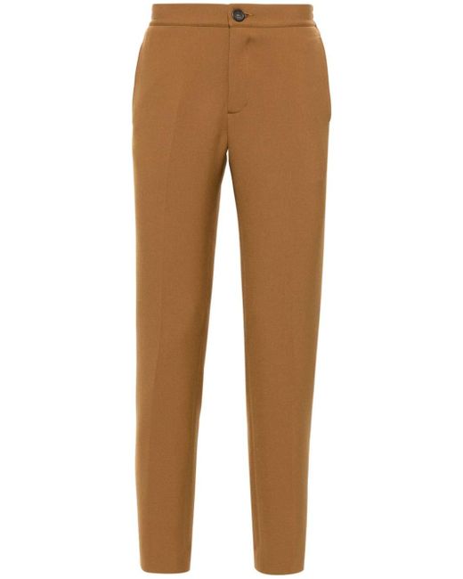 Sandro Brown Tapered Tailored Trousers for men
