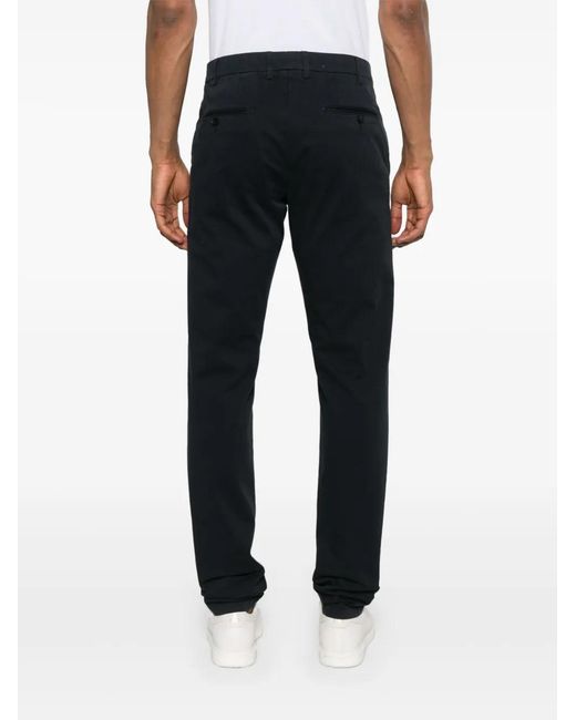 Canali Blue Stretch-Cotton Chinos for men