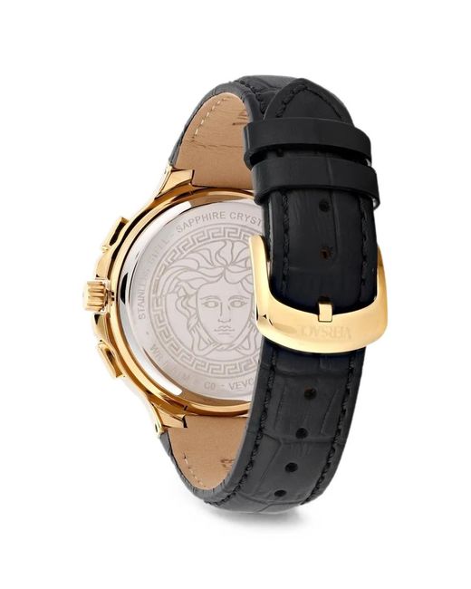 Versace Black Greca 40Mm Watch