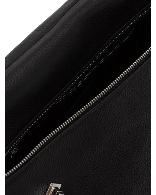 Coccinelle Black Leather Tote Bag for men