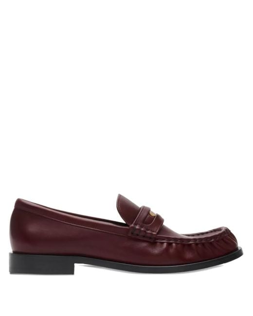 Burberry Brown Leather Cadet Loafers