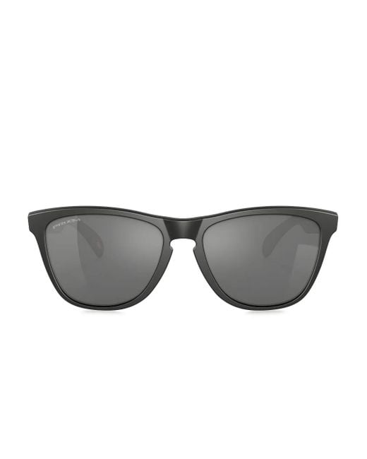 Oakley Gray Geometric-Frame Shades for men