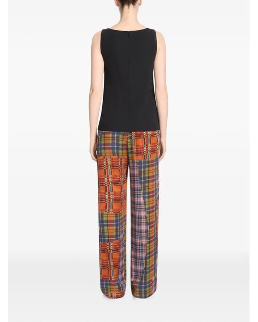 Dries Van Noten White Elasticated Viscose Pants