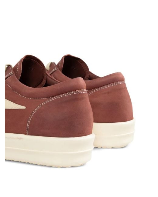 メンズ Rick Owens レースアップ スニーカー Brown