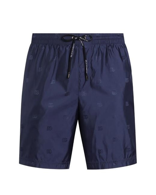 Dolce & Gabbana Blue Medium Swim Boxer Shorts for men