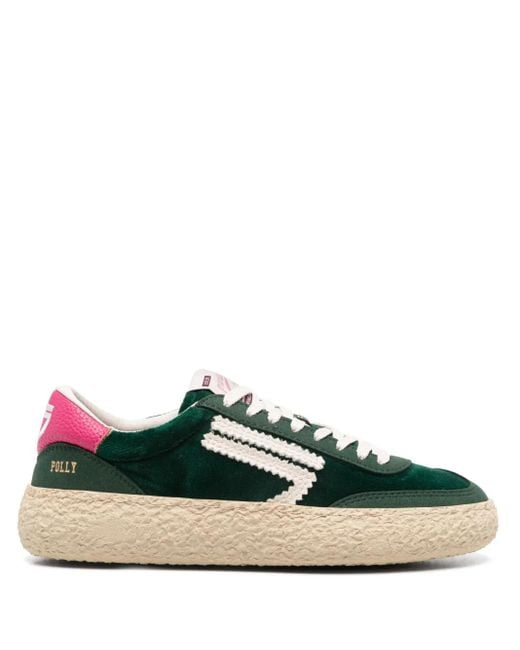 PURAAI Fluwelen Sneakers in het Green
