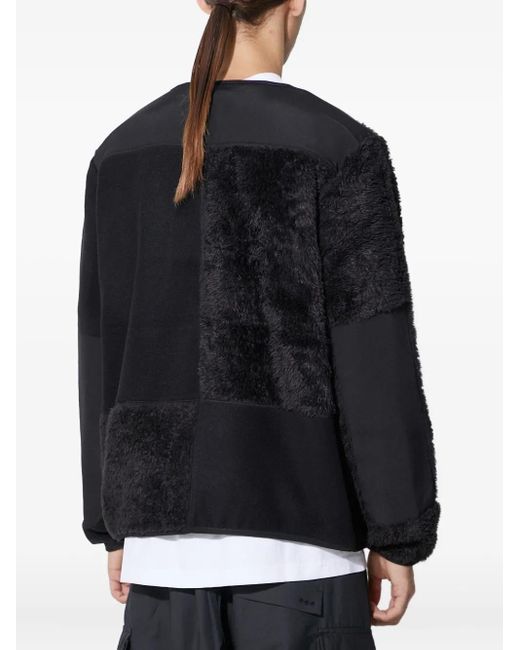 Stan Ray Black Fleece Panelled Zip-Up Jacket for men