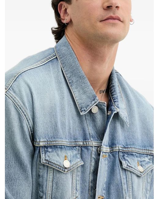 Won Hundred Blue Jeansjacke mit Knopfleiste