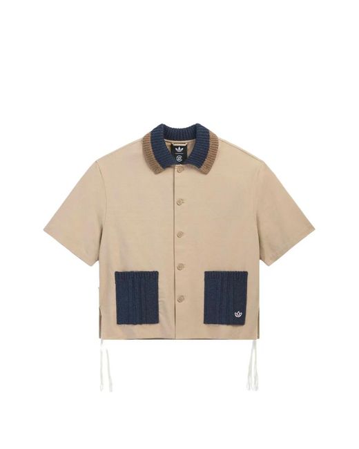 Adidas Natural Clot Guayabera Shirt for men