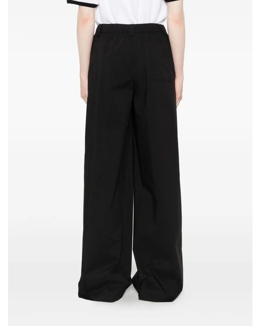 Aspesi White Elasticated-Waist Trousers