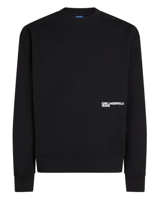 Karl Lagerfeld Sweatshirt Mit Logo-Print in Black für Herren
