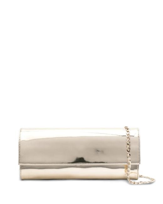Pochette Métallisée À Détails De Clous Aldo Castagna en coloris Natural