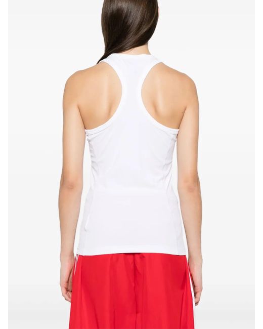 Adidas By Stella McCartney White Adidas von Stella Mc Cartney Logo Tanktop