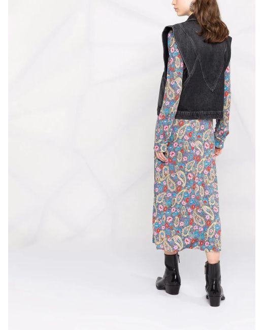 Ba&sh Denim Gilet in het Black