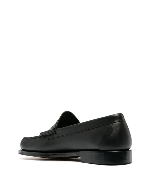G.H.BASS Black Weejuns Larson Penny Loafers for men