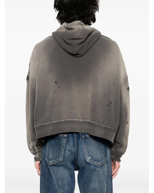 SAINT Mxxxxxx Hoodie Im Distressed-Look in Gray für Herren
