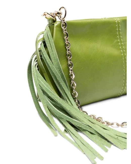 Maje Green Miss M Leather Pouch