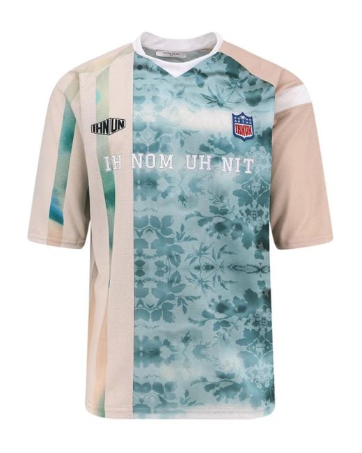 Ih Nom Uh Nit Blue Logo-Patch Jersey T-Shirt for men