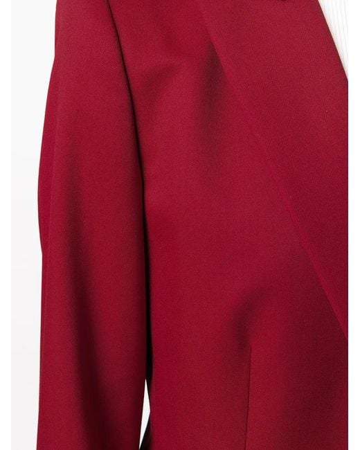 Stella McCartney Red Slim-fit Single-breasted Blazer