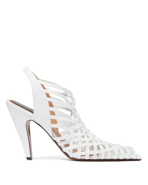 Stella McCartney スクエアトゥ サンダル White