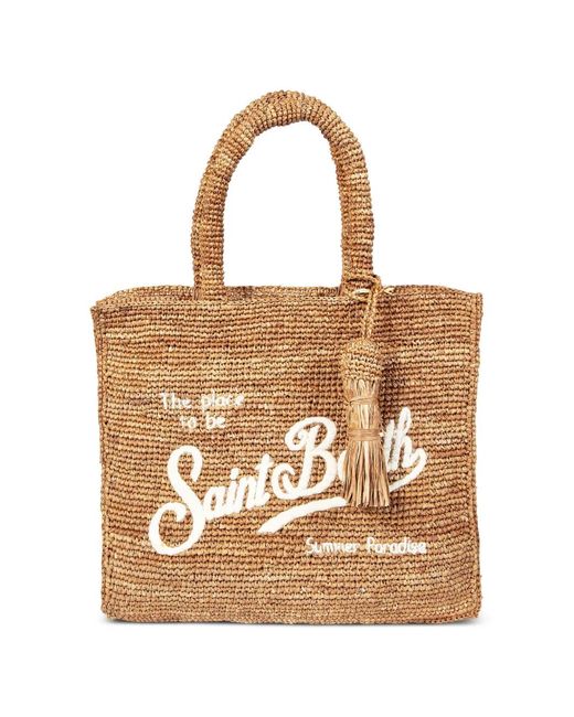 Mc2 Saint Barth Natural Colette Raffia Tote Bag