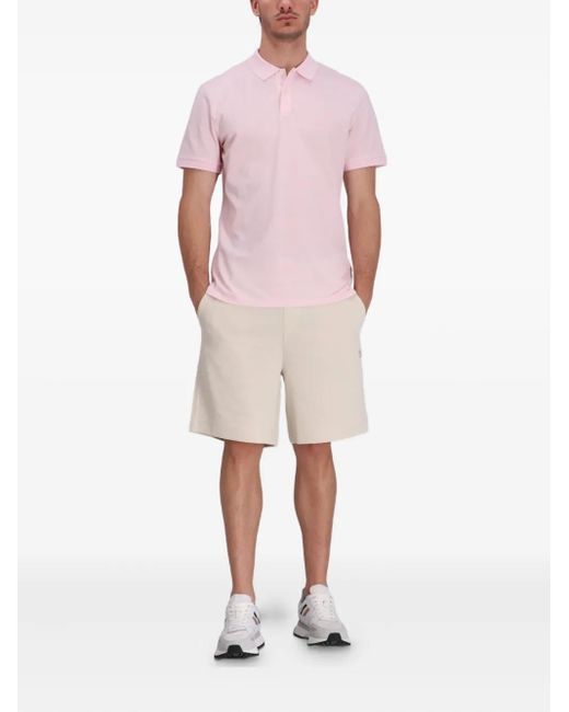 Boss Pink Piqué Polo Shirt for men