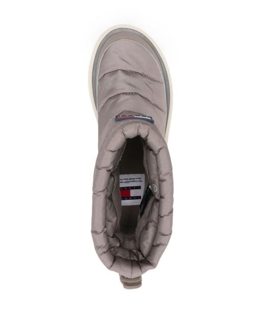 Tommy Hilfiger Gray Padded Rain Boots