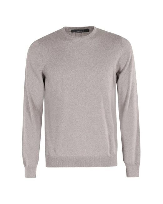 Tagliatore Gray Marley Crew-Neck Sweater for men