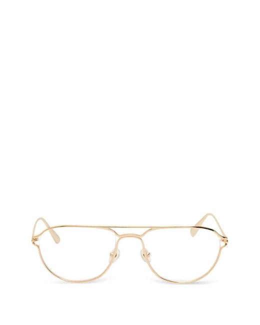 Jacquemus Natural Pilot-Frame Glasses