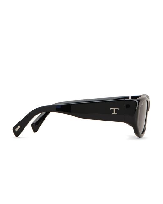 Tod's Black Logo-Plaque Sunglasses