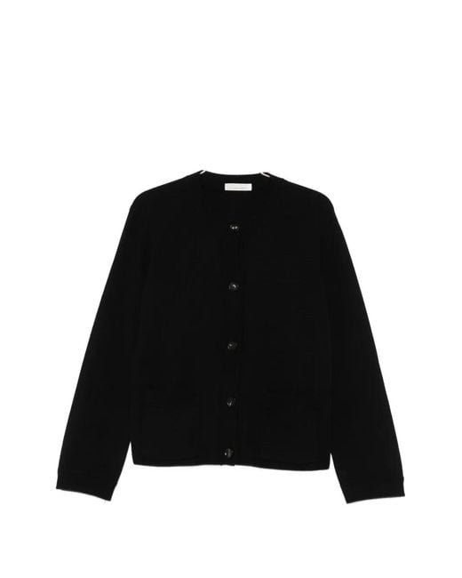 Liviana Conti Black Button-Up Patch-Pocket Cardigan