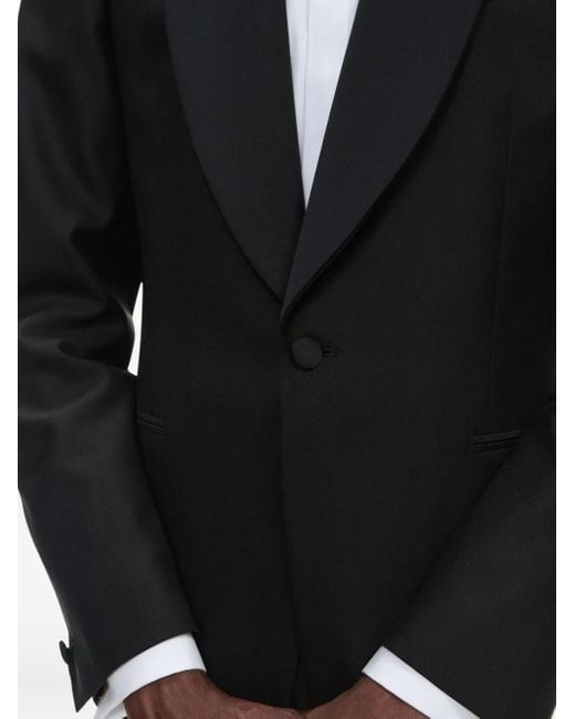 Traje de lana virgen Fursac de hombre de color Black