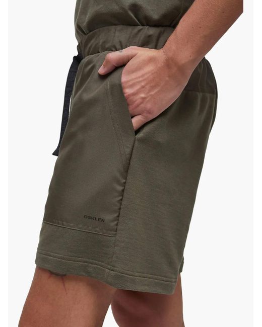 Osklen Green Panelled Bermuda Shorts for men