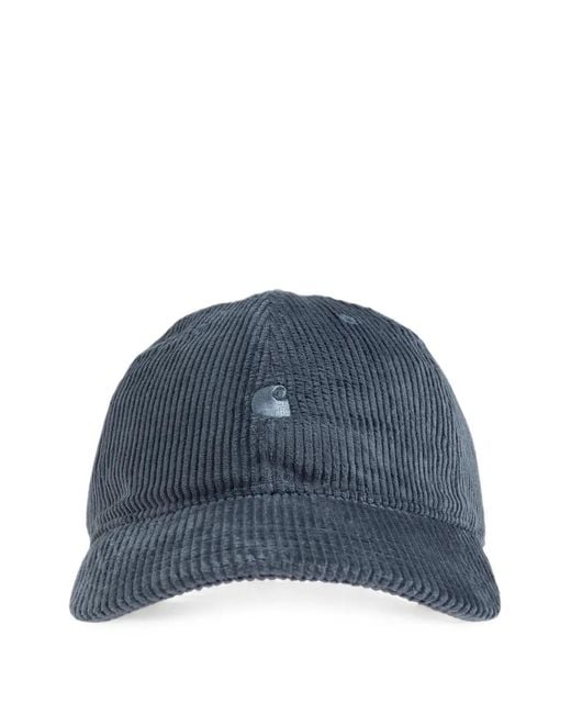 Carhartt Blue Logo-Embroidered Corduroy Cap