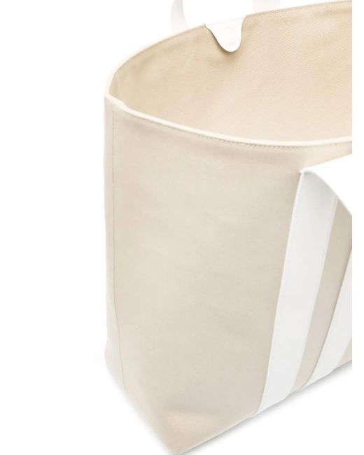 Lanvin White Ballade East West Tote Bag for men
