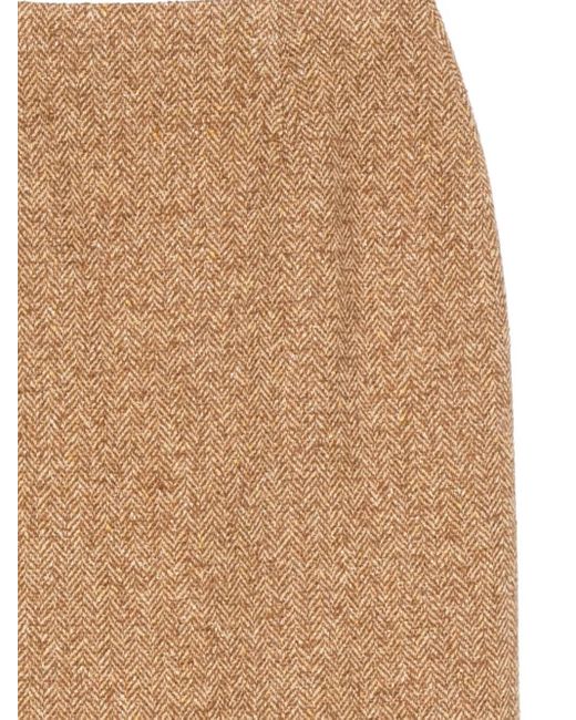 Ermanno Scervino Natural Herringbone Skirt