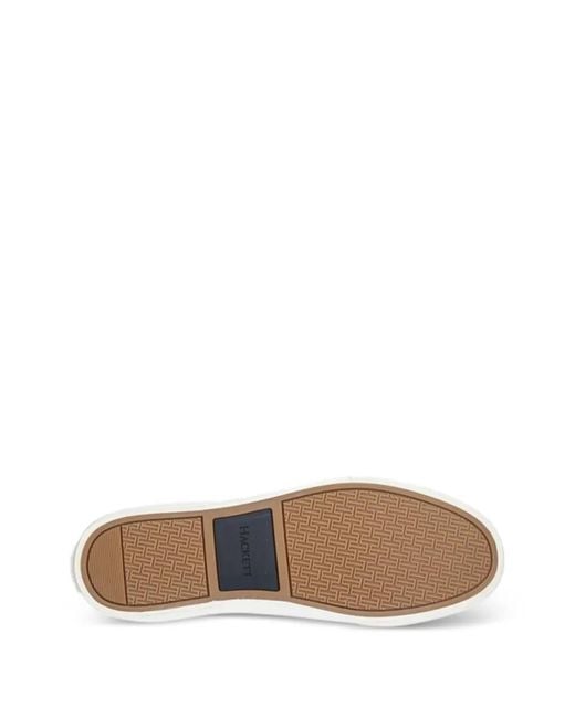 Hackett White Blake Smart Sneakers for men