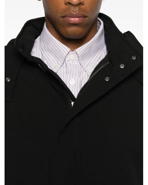 A.P.C. Black Single-Breasted Coat for men