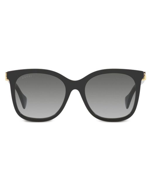 Gucci Gray Oversized-frame GG Sunglasses