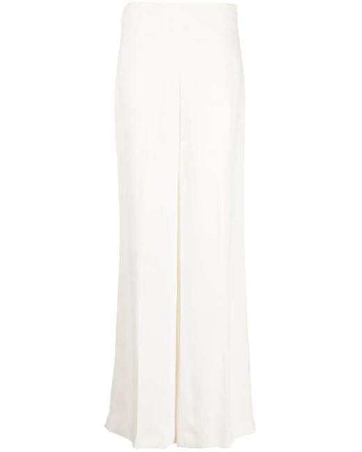 Stella McCartney White Viscose Trousers