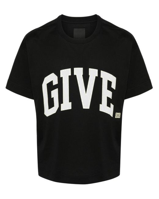 Givenchy T-Shirt mit Logo-Stickerei in Black für Herren