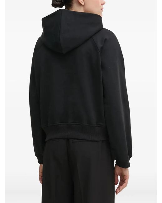 Joop! Black Drawstring Cotton Hoodie